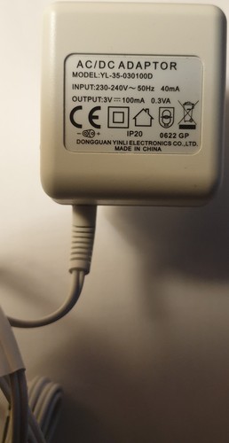 Charger for waterpik - wp-450, uk